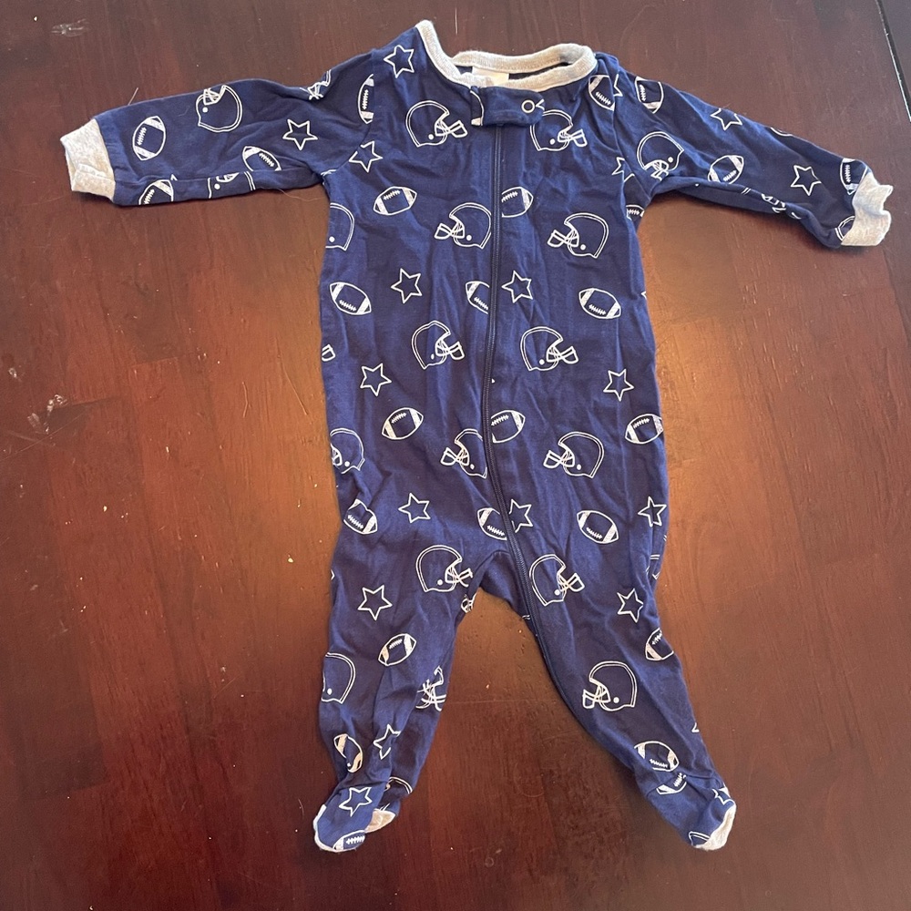 Gerber Blue Football Star Print Footie